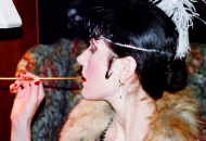 Flapper with Cigarette Holder