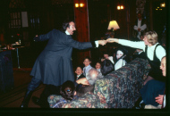 Poe reaching for patron