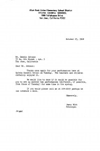 Cassell Sch Letter 10 23 68