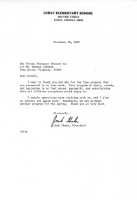 Luray Elem letter 82