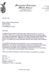 Manchester Twp QE ty Letter 96