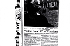 Buchanan front pg pic article Intelligencer Journal 91