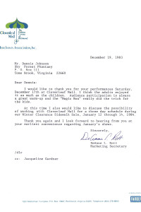 Cloverleaf Mall letter 83