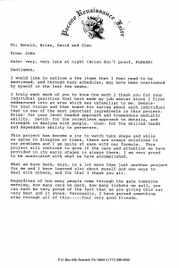 Memo fr John Thomas 1993