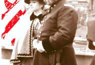 Grant and Mrs w colored flag bw pics 91sepia